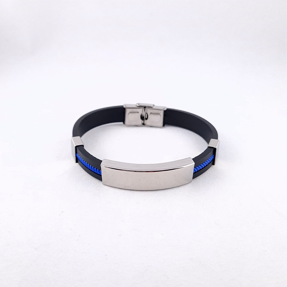 Silicone Cord Medical Bracelet