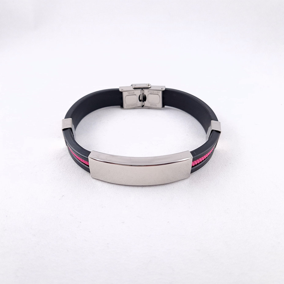 Silicone Cord Medical Bracelet - Image 5