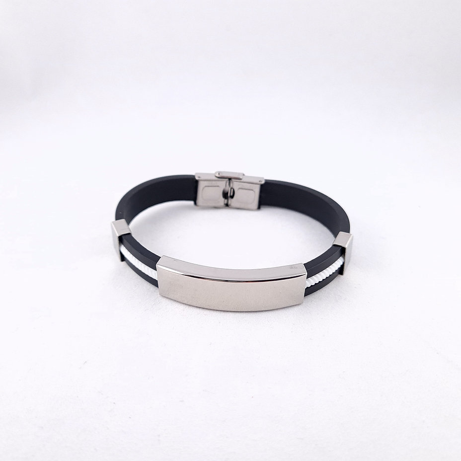 Silicone Cord Medical Bracelet - Image 3