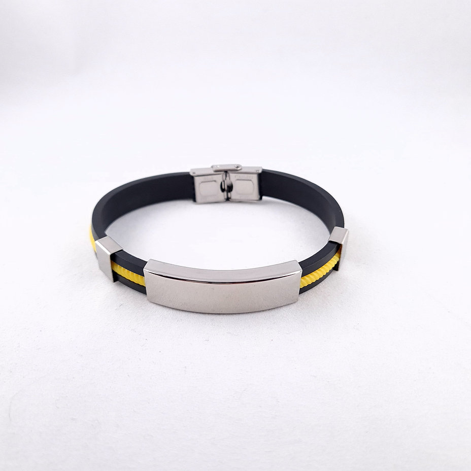 Silicone Cord Medical Bracelet - Image 2