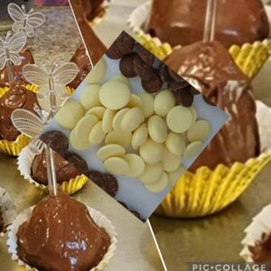 Tempered LOW CARB Baking Buttons/Chocolate Chips (Milk Chocolate)