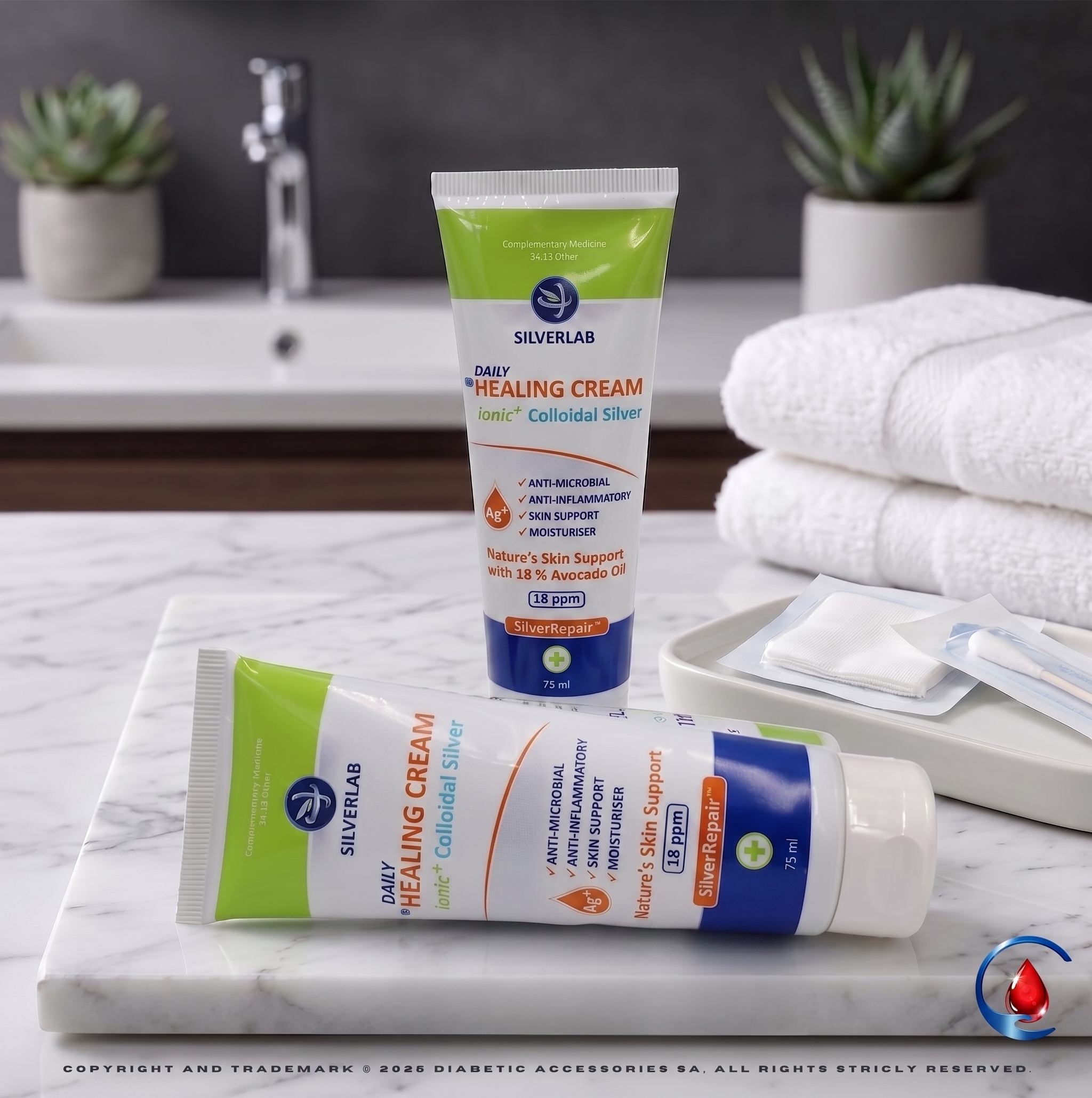 Silverlab Healing Cream - Ionic Colloidal Silver Repair