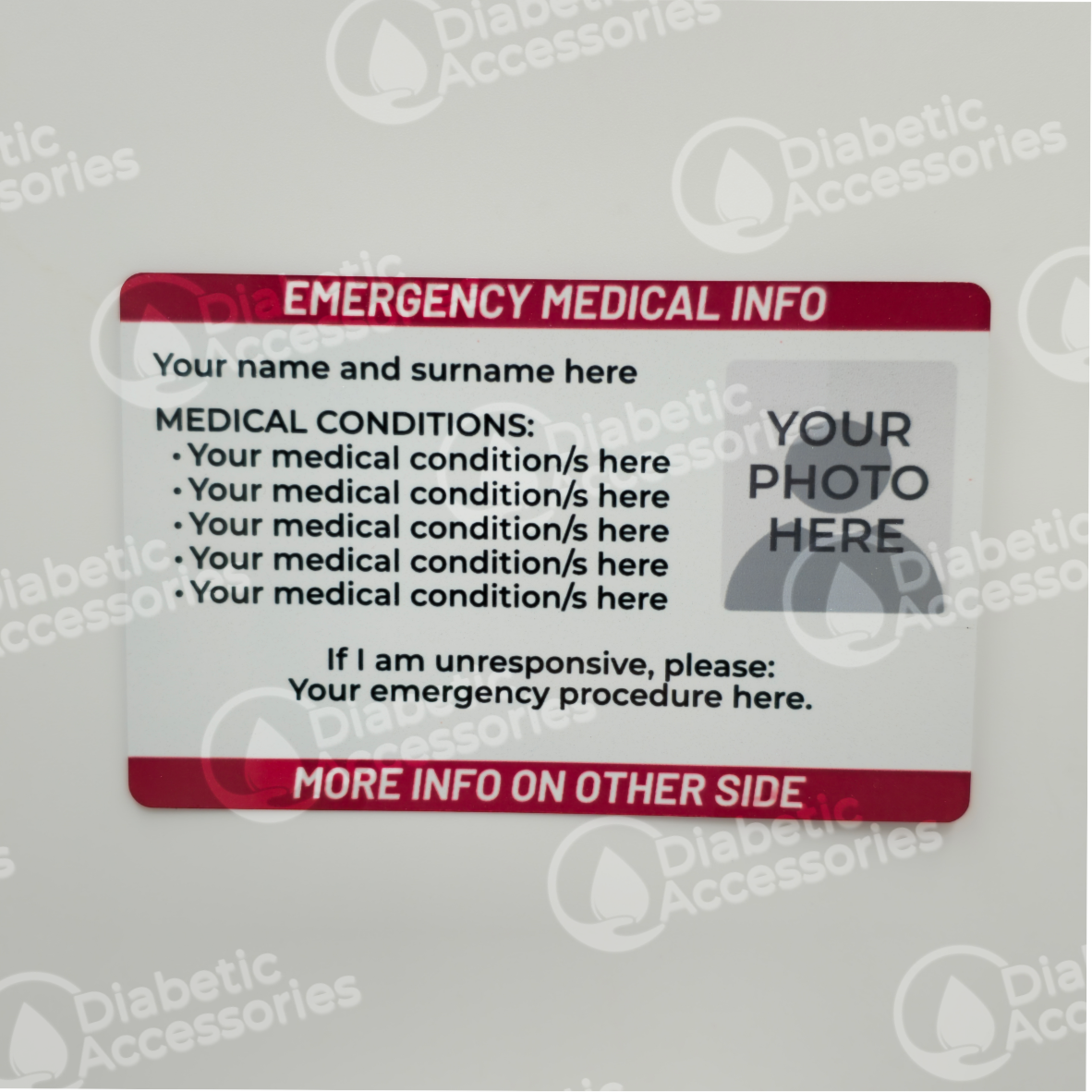 Medical Information Card