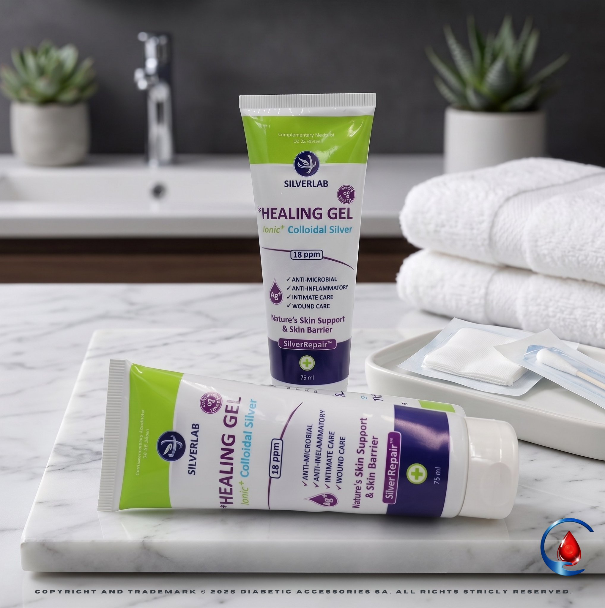 Silverlab Healing Gel - Ionic Colloidal Silver Repair