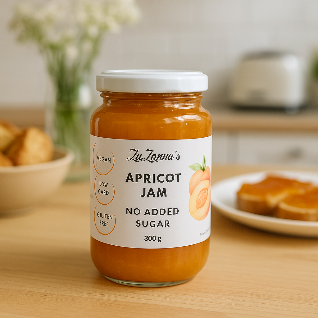 Apricot Jam - No Added Sugar - Vegan - Low Carb - Gluten Free