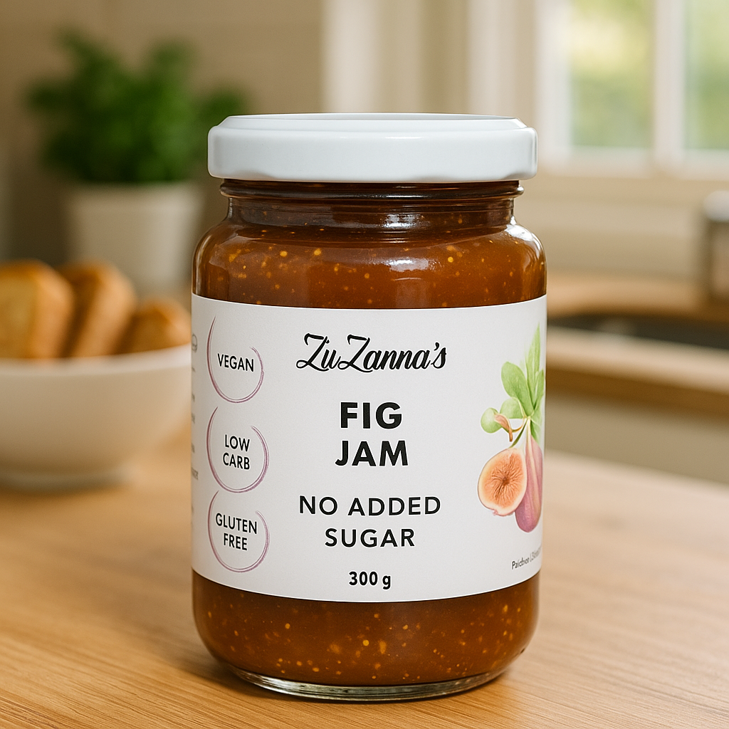 Fig Jam - No Added Sugar - Vegan - Low Carb - Gluten Free
