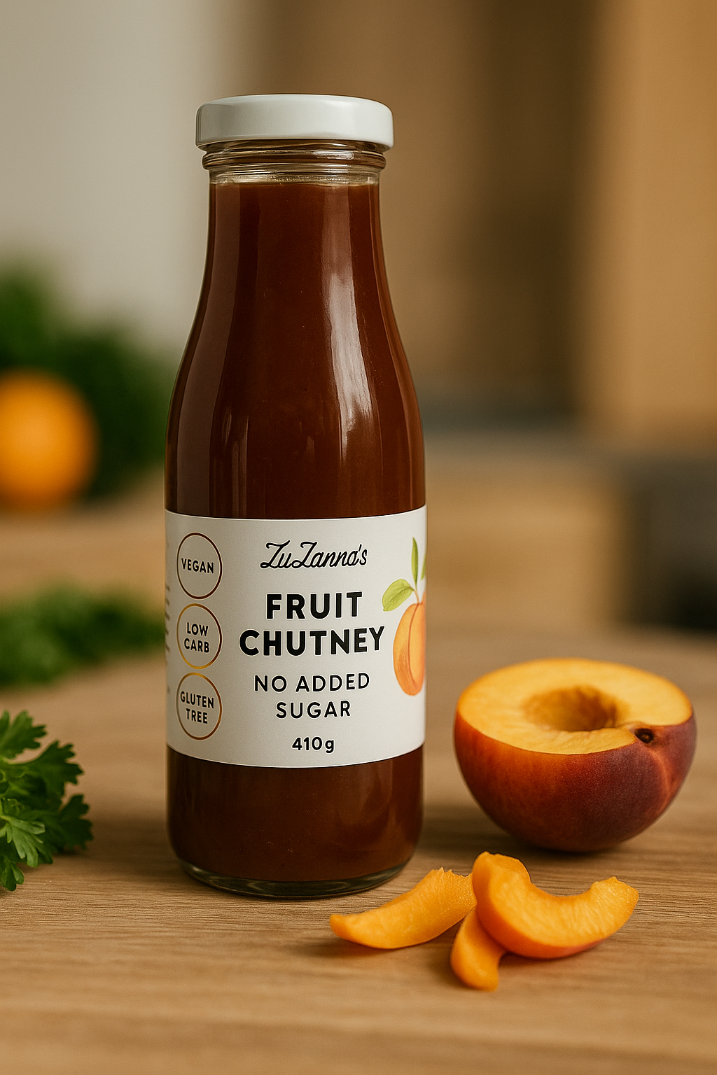Fruit Chutney - No Added Sugar - Vegan - Low Carb - Gluten Free