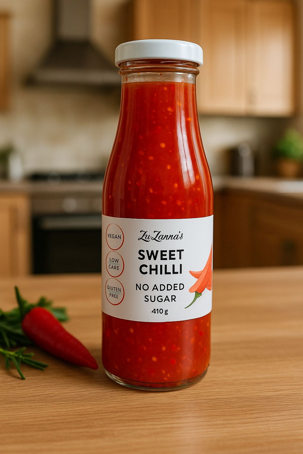 Sweet Chilli Sauce - No Added Sugar - Vegan - Low Carb - Gluten Free