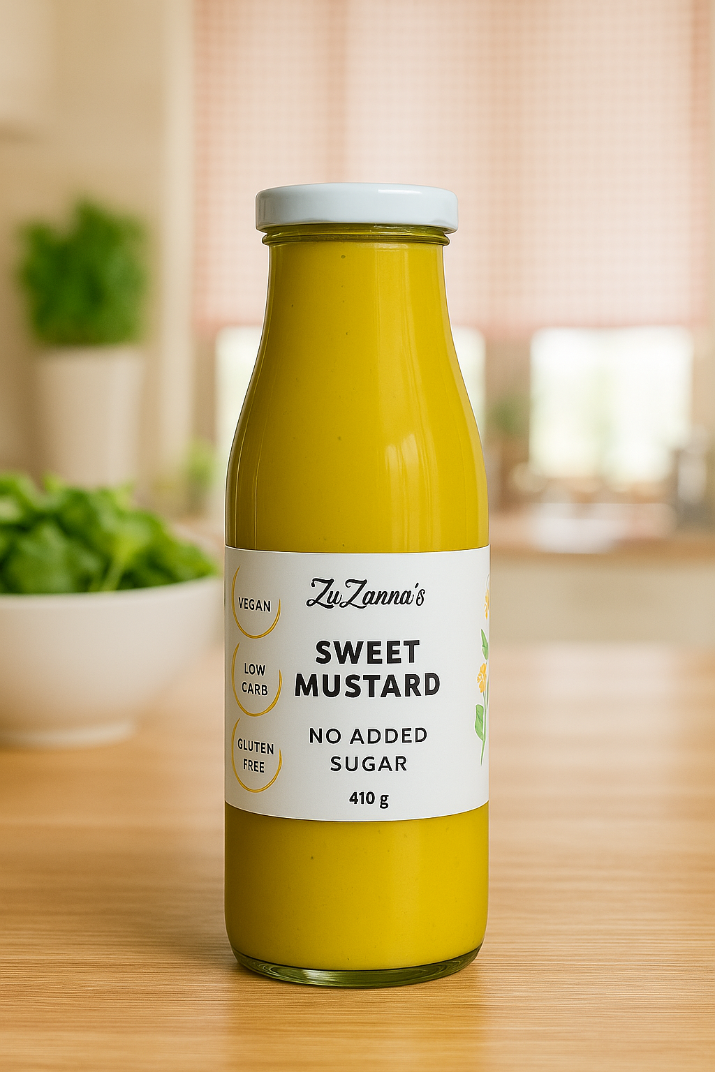 Sweet Mustard Sauce - No Added Sugar - Vegan - Low Carb - Gluten Free