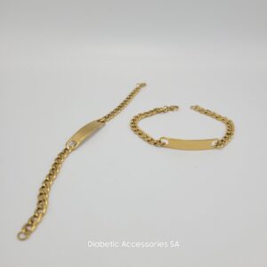 Stainless Steel (Gold or Silver) Chain Medical Bracelet