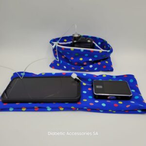 Waist Lycra Zip Storage Pouch - Prints