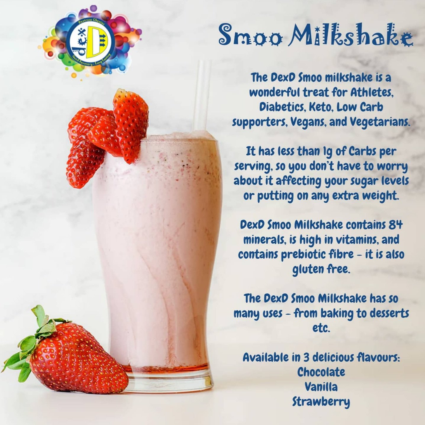 DexD™ Smoo Low Carb Sugar Free Milkshakes - Image 3