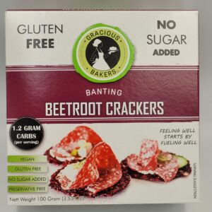 Beetroot & Rosemary Crackers