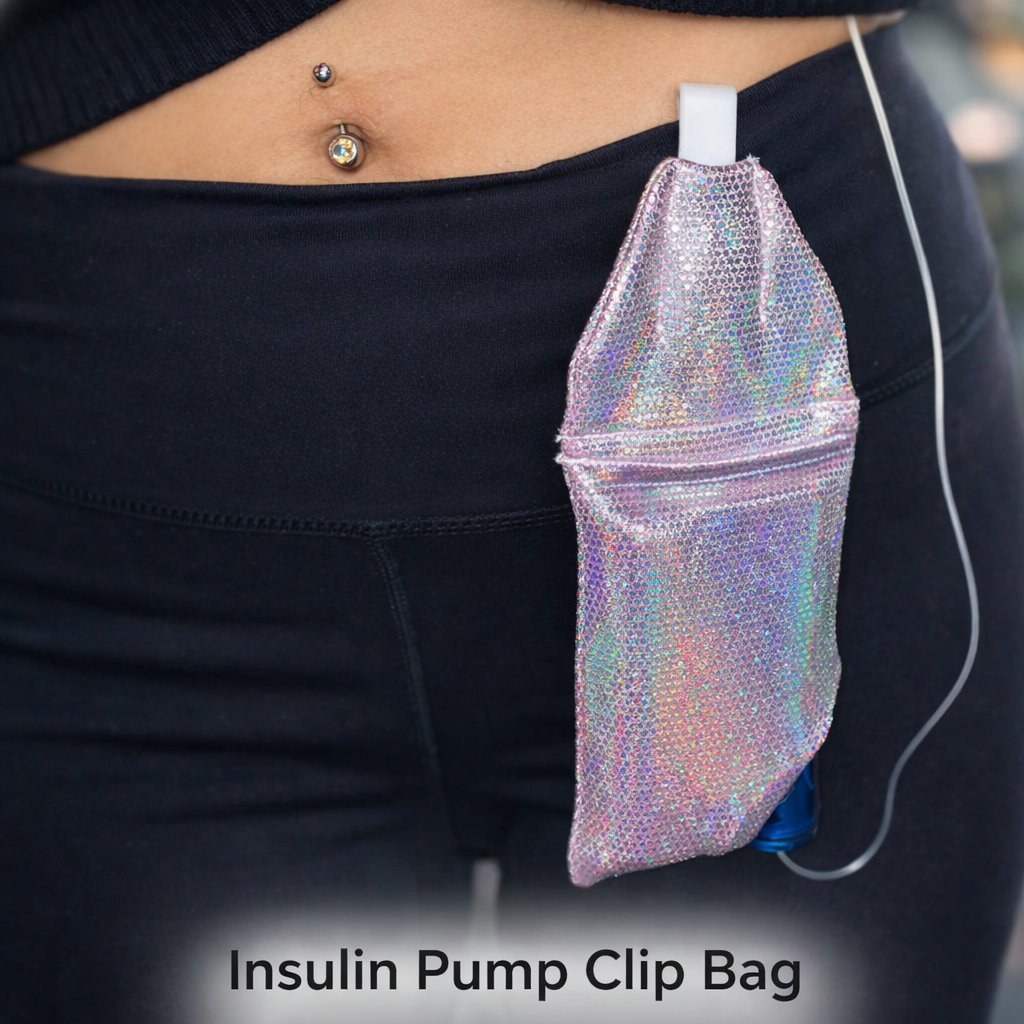 Universal (Fits all pumps) Insulin Pump Clip Bags: Style Your Pump, Your Way! (Multiple Clip Colors)