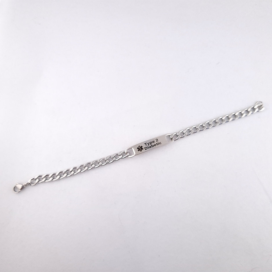 Stainless Steel Chain Medical Bracelet