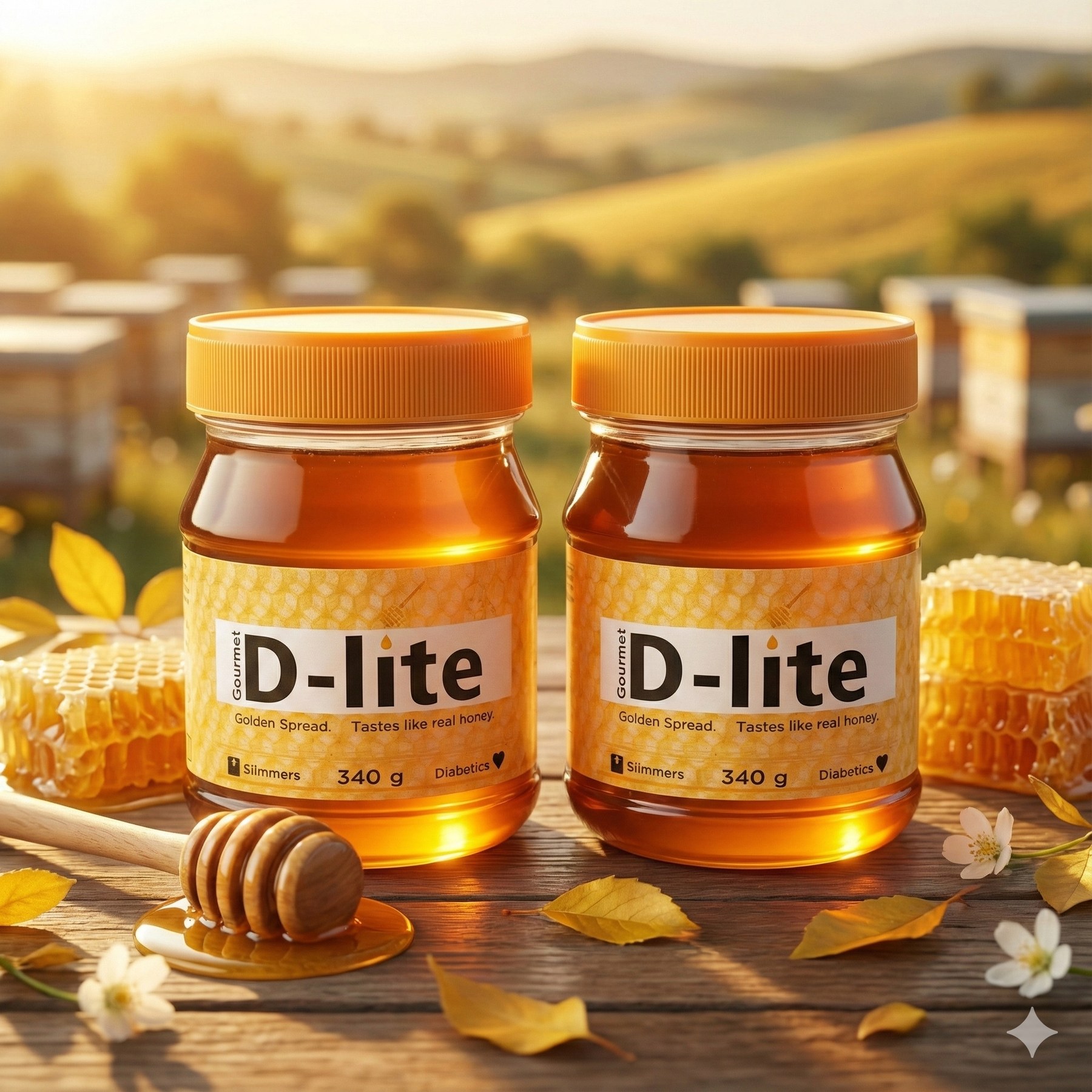 Gourmet D-Lite Golden Spread, sugar free, tastes like real honey