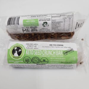 Keto Seed Crunch Bar - 2g Net Carbs Per Bar