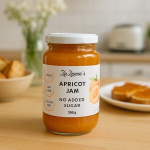 Apricot Jam - No Added Sugar - Vegan - Low Carb - Gluten Free