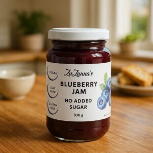 Blueberry Jam - No Added Sugar - Vegan - Low Carb - Gluten Free
