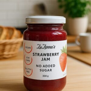 Strawberry Jam - No Added Sugar - Vegan - Low Carb - Gluten Free