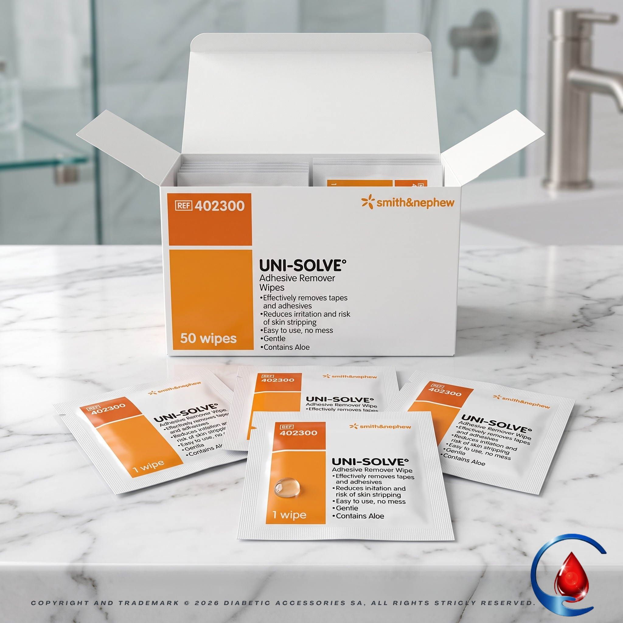 Uni-Solve Adhesive Remover Wipes