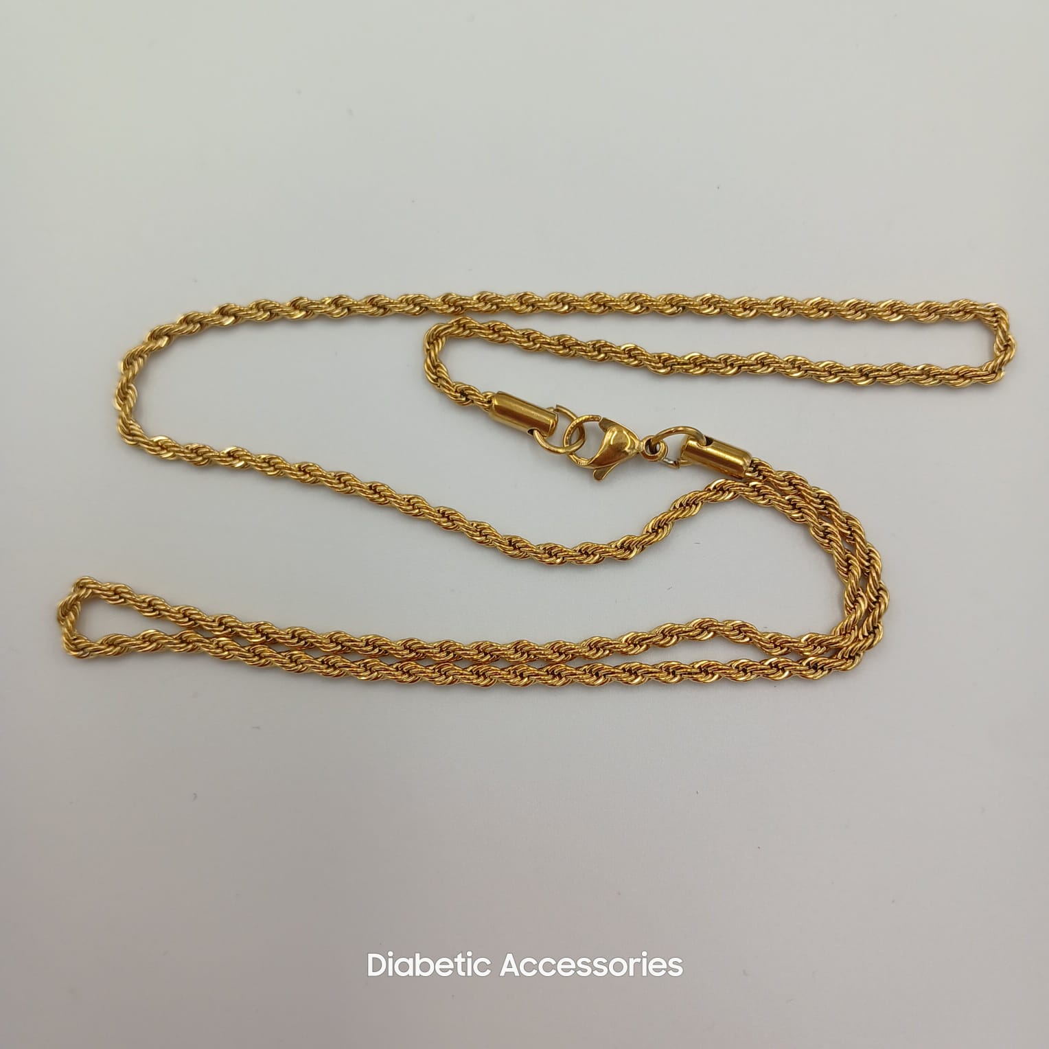 Gold Tone Custom Medical Necklace (Smaller pendant) - Prioritize your well-being, personalize your necklace. - Image 2